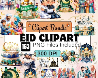 Eid Clipart, Islamic png Clipart PNG Bundle, Muslim Eid Clipart Bundle,Ramadan PNG,eid,eid card,eid mubarak,crescent moon PNG illustrations