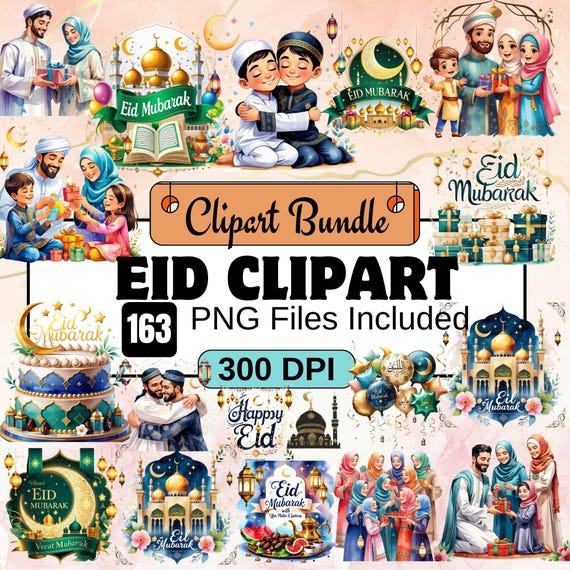 Eid Clipart, Islamic png Clipart PNG Bundle, Muslim Eid Clipart Bundle,Ramadan PNG,eid,eid card,eid mubarak,crescent moon PNG illustrations