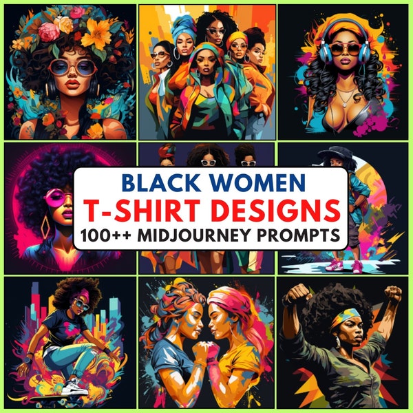 100+++ Midjourney Prompts For Black Women, Guide for AI Image Generation, AI Art, Midjourney Prompts, Digital, Art, Powerful Black Women