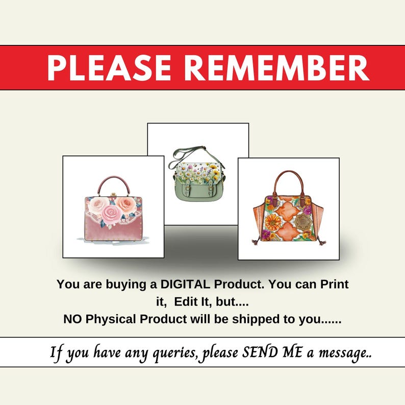 Designer Handbags, handbags png,,decoration clipart,digital clipart,flower handbag,junk journals,png clipart,png files,printable art,watercolor clipart,woman purse,handbags clipart,