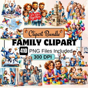 Familie clipart clipart, 410 familie tijd clipart png bundel, leuke familie bundel, familie graphics instant digitale download, commercieel gebruik