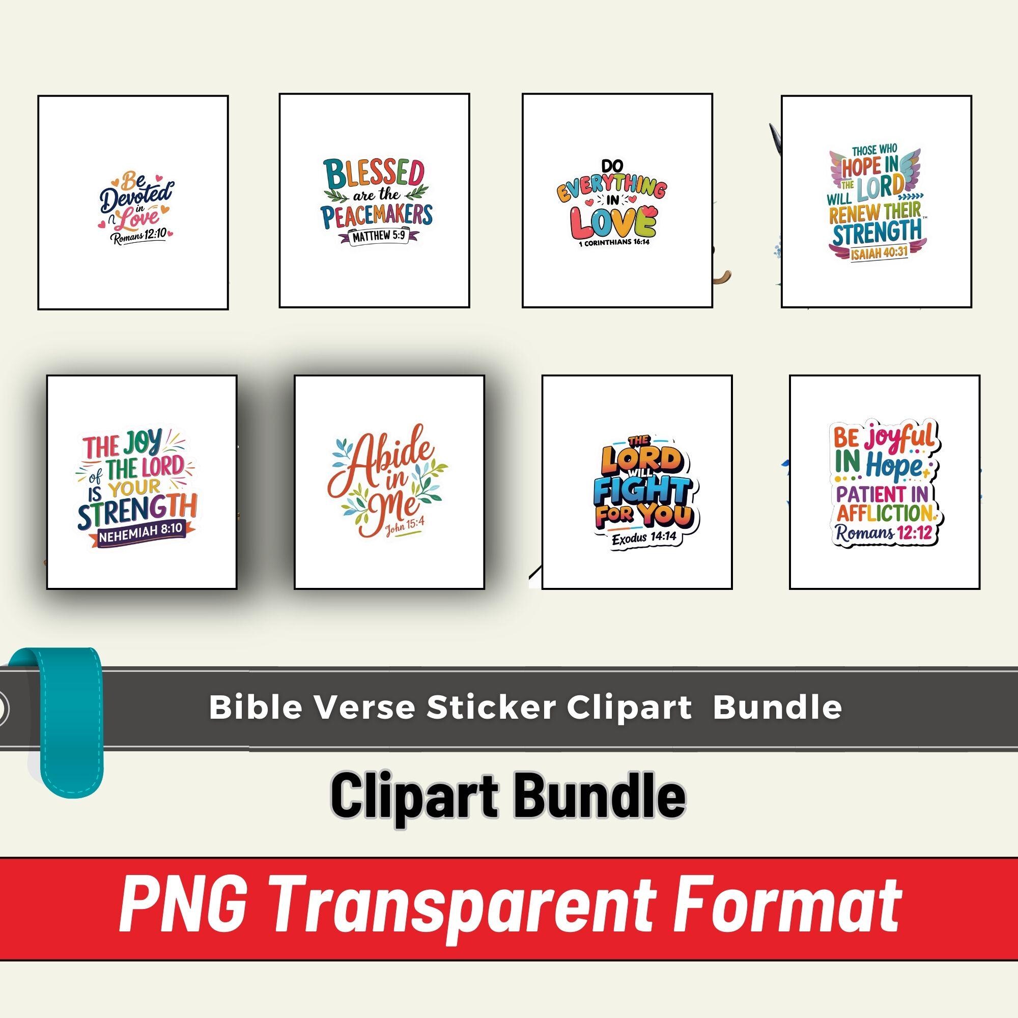 Christian Digital Stickers Svg Png Bundle, Sticker Sheet Png, Bible ...