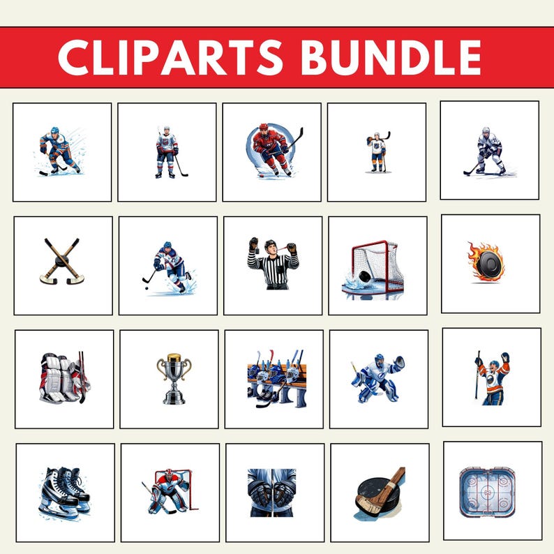 hockey PNG, hockey SVG, hockey stick clipart, hockey puck clipart, hockey player clipart, hockey helmet clipart, hockey goal clipart, hockey net clipart, hockey skates clipart, vintage hockey clipart, cartoon hockey clipart, cute hockey clipart,