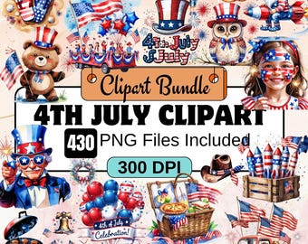4th of july clipart,Patriotic Day Images,Festive American Graphics,4th july clipart bundle,Independence Day, American Flag, Uncle Sam Hat