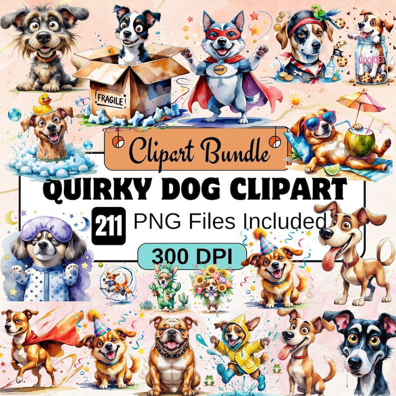 dog sticker png, pet clipart bundle, animal clipart, dog face clipart, funny puppy clipart, watercolor dog clipart, dog expression clipart, canine clipartquirky dog clipart, funny dog PNG, cartoon dog illustrations, dog lover clipart, whimsical pet art, watercolor dog clipart,