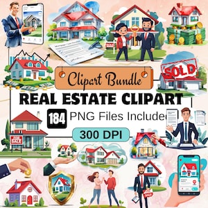 184 onroerend goed clipart, makelaar png clipart, makelaar illustraties, huis makelaar png Home kopen en verkopen digitale kunst, onroerend goed png