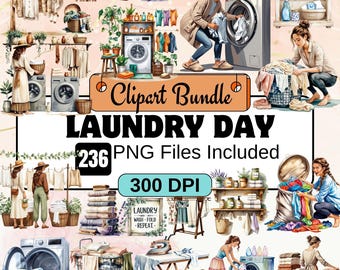 236 Laundry Day Clipart,Washing Machine Clipart PNG Bundle,Laundry room,House Chore,Home Organization Art,Family Life,Cleaning,Laundry Clip