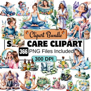 366 Samoopieka Clipart,kobiety samoopieka Clipart PNG Bundle,do druku samoopieka,samolubstwo clipart,relaksacja clipart,Grafika do pielęgnacji skóry,samolubstwo