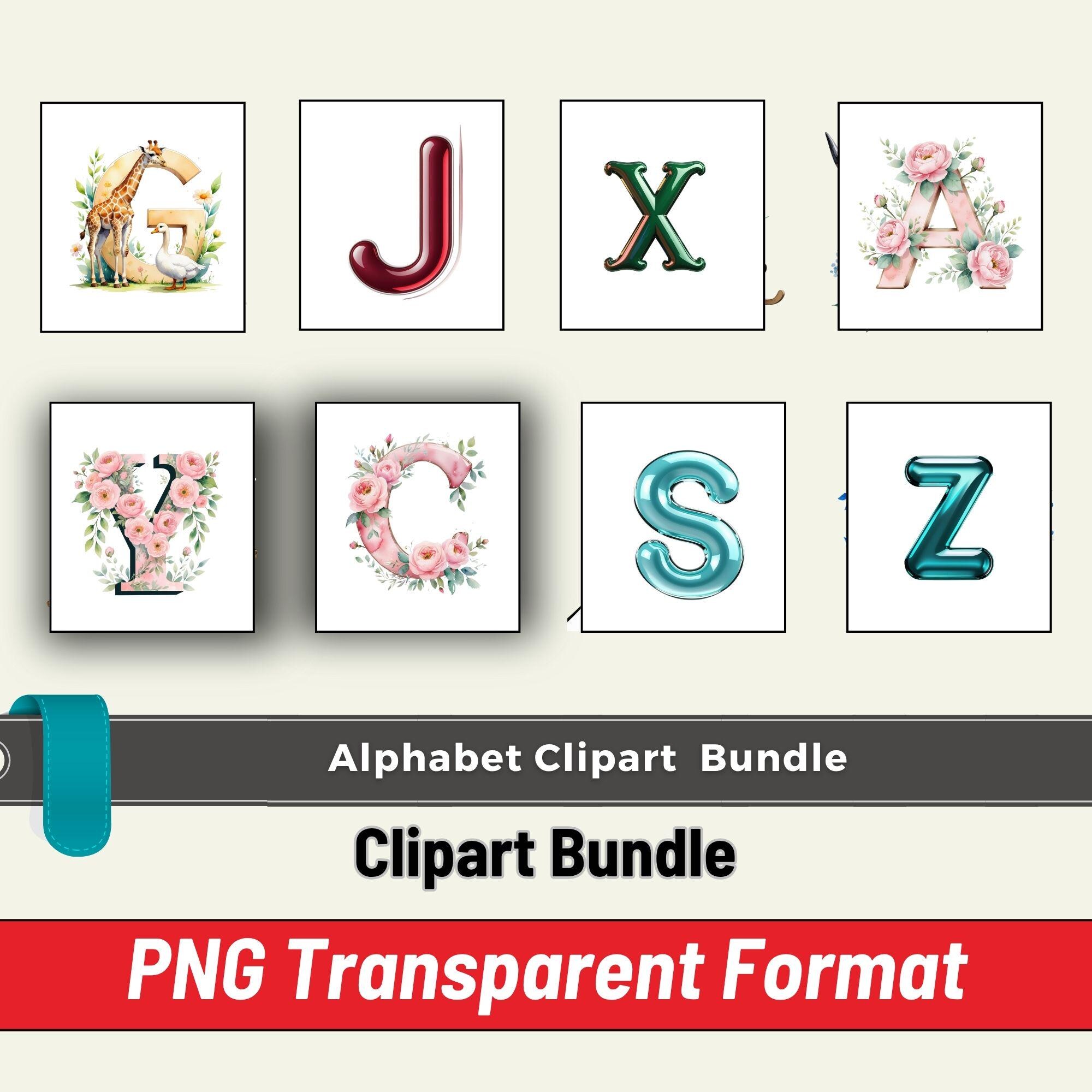 205 Alphabet Clipart,colorful ABC Letters Png,printable Alphabet ...