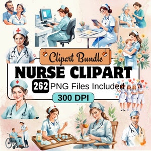 Krankenschwester Clipart, PNG PNG Bundle, 137 PNG Zahnmedizin Clipart Bundle, sofortiger digitaler Download, kommerzielle Nutzung