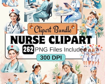 Nurse Clipart, Medical Clipart PNG Bundle, 137 PNG Dentistry Clipart Bundle, Instant Digital Download, Commercial Use