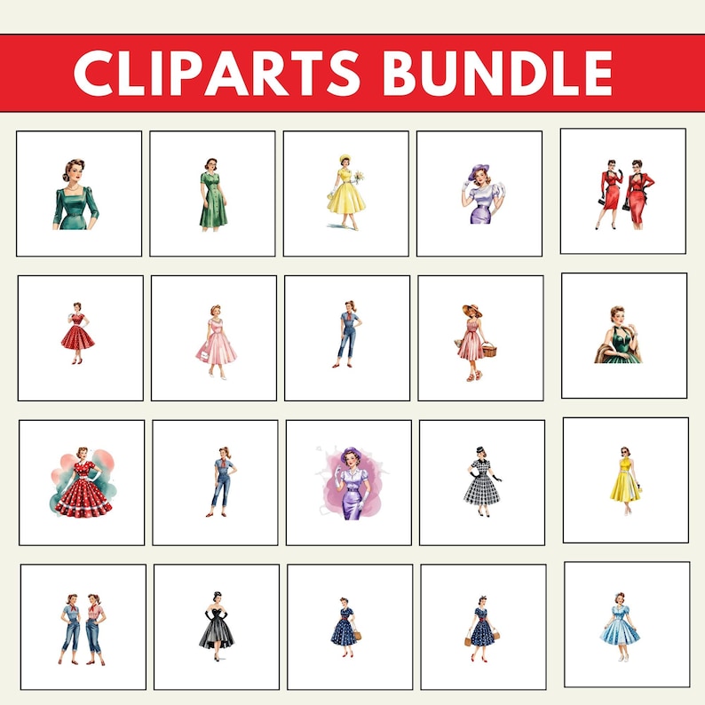 retro housewife, retro woman, victorian lady, sassy retro women, Retro women digital downloads, Vintage women clipart,