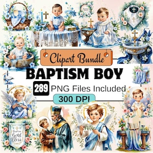 Batismo Menino Clipart, Batismo Clipart PNG Bundle, batismo anjo clipart, Batismo Gráficos, Azul Cristão PNG Bundle, Cerimônia Cristã