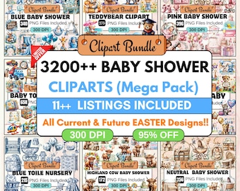 3100++ Baby Shower Clipart, baby shower,Gender Reveal Clipart,Pink Baby Shower Blue Baby Shower,Neutral Baby Shower PNG,Newborn Baby png