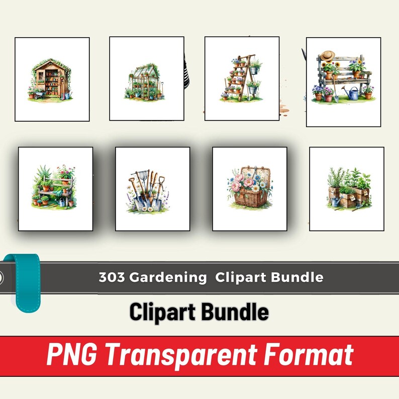 digital gardening clipart, watercolor gardening clipart, backyard garden clipart, gardener clipart, planting clipart, garden decor clipart, botanical clipart, garden illustration, gardening elements PNG,