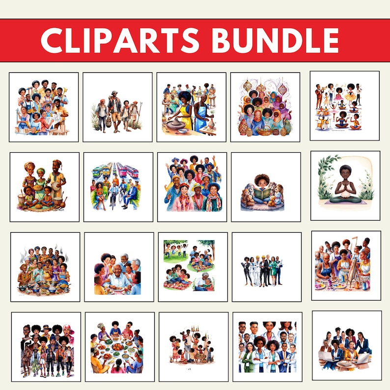 watercolor Black People, clipart Black People, clipart people, people clipart, black people, black people png, black people svg,   clip art,clipart png, clipart bundle, illustration, clipart pack,