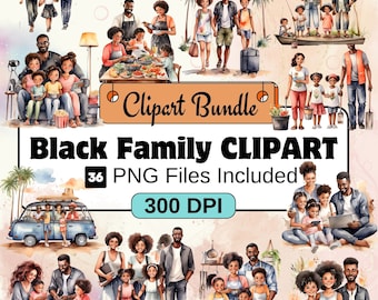 Familie Clipart PNG, 24 PNG Familie Bundle, sofortiger digitaler Download, kommerzielle Nutzung