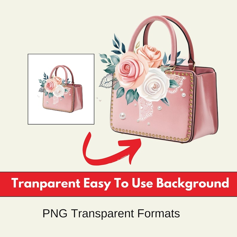 flower handbag,junk journals,png clipart,png files,printable art,watercolor clipart,woman purse,handbags clipart, purse clipart, watercolor handbag, floral handbag png,