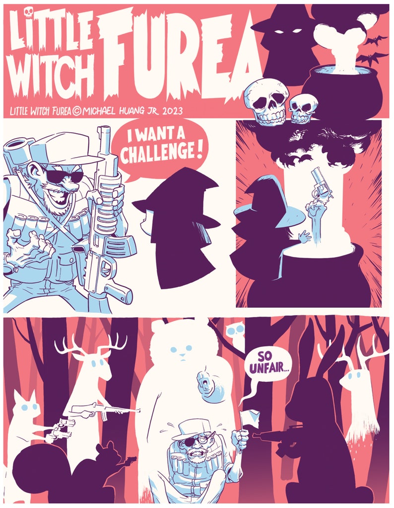 Little Witch Furea Ashcan Comic Book by Michael Huang Jr. image 2