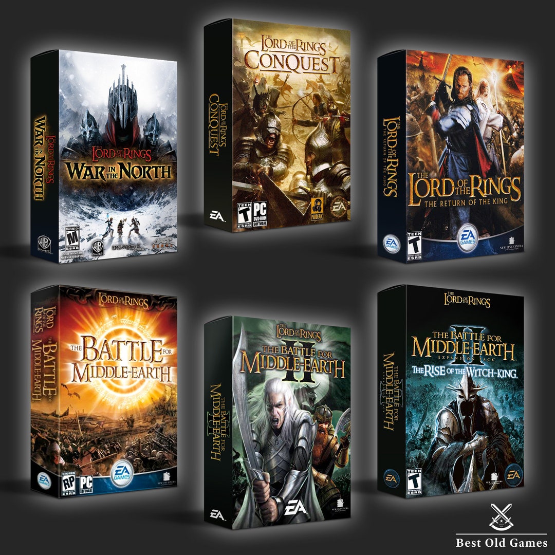 6 LOTR PC Games Bundle Etsy