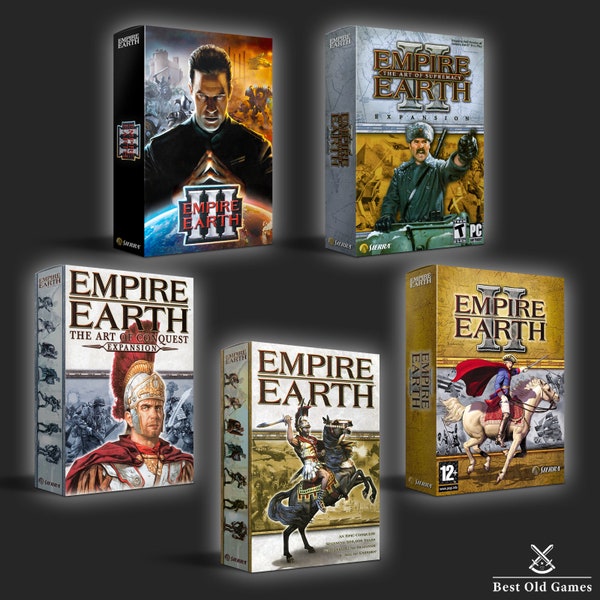 All Empire Earth PC Games Bundle - Empire Earth Gold Edition , Empire Earth 2 Gold Edition & Empire Earth 3