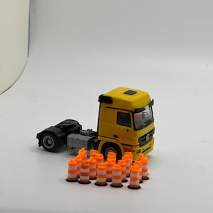HO scale 1/87 Traffic, construction cone, drum (20 pack)