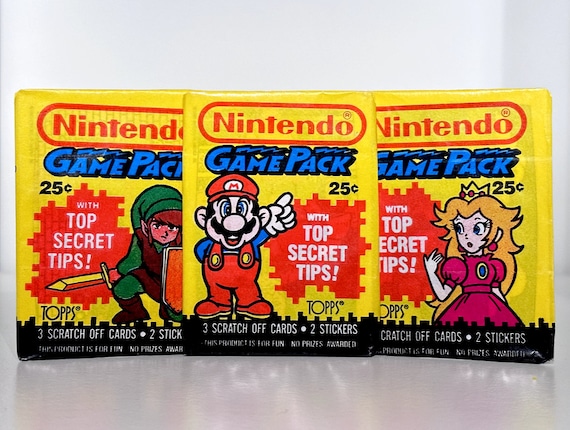 1989 Topps Nintendo Game Pack Sealed Trading Card Pack (1)