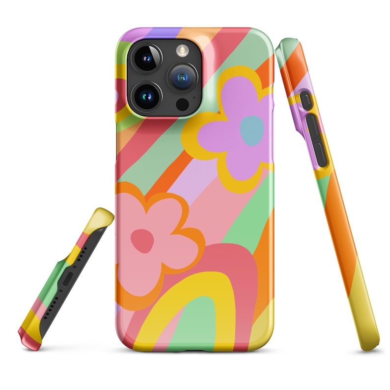 Flower Phone Case, Colorful Flower Patterns Phone Case iPhone Samsung