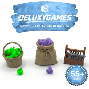 Explorers of Navoria Deluxe-upgradekit: grondstoftokens en -houders (niet-officieel)