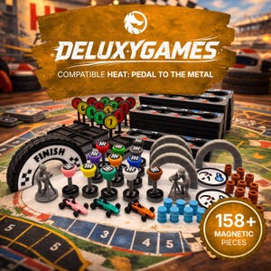 Heat: Pedal to the Metal対応アップグレードキット - デラックススピードマーカー、ガレージ、ギアボックス、路面状況 - DeluxyGames