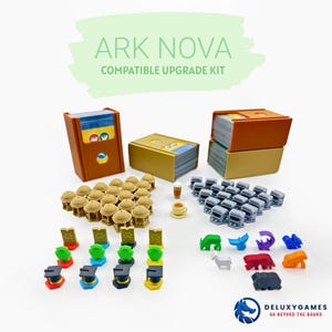 Kit de actualización de fichas de expansión para Ark Nova, accesorios, soporte de tarjetas apilable de animales del zoológico, Marine Worlds Deluxe