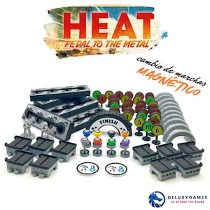 Heat Pedal to the metal [70+ pieces] Magnetic Deluxe gear stick Garage Module upgrade signal corner speed limit tokens Cameraman tokens