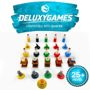 Compatible con Pócimas y Brebajes • Set de Mejora 3D para Juego Base y Expansiones (5 Jugadores) DELUXYGAMES (No oficial)