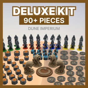 Dune Imperium [90+ tokens] Uprising Dune tokens agents spy spice sandsworm solaris water resources components for Dune Imperium and Uprising