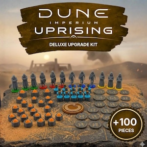 Kit de atualização Dune Imperium Uprising: Compatível com Tokens, Agentes, Espiões e Vermes da Areia (Não oficial)