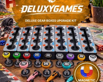 HEAT: Pedal zum Metall-Upgrade-Kit | Getriebe Upgrade - Deluxe Gangschalter & Player Dashboard | Magnet Kompatibel (Inoffizielle)