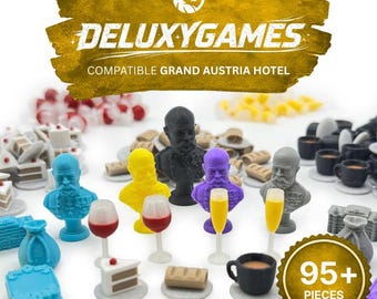 Grand Austria Hotel: Deluxe Board Game Upgrade Kit and Let's Waltz Expansion Tokens (Unofficial)