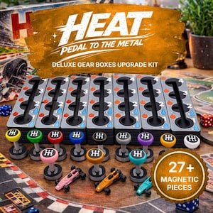 HEAT: Zestaw modernizacyjny „Pedał do metalu” | Modernizacja skrzyni biegów – Luksusowe dźwignie zmiany biegów i panele kontrolne graczy | Magnetyczne lub standardowe