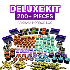 Lcg d'horreur à Arkham [207 pièces et plus] Le jeu de cartes Jeu de jetons Enemy Standees Upgrade for Immersive Lovecraft arkham terror lcg