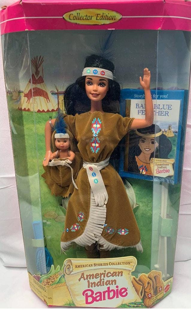 Barbie American Indian Stories – Poupée Mattel 1996, Série Collection, Boîte