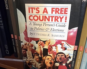 Guía política para jóvenes Simon Schuster Es un país libre Libro 1988