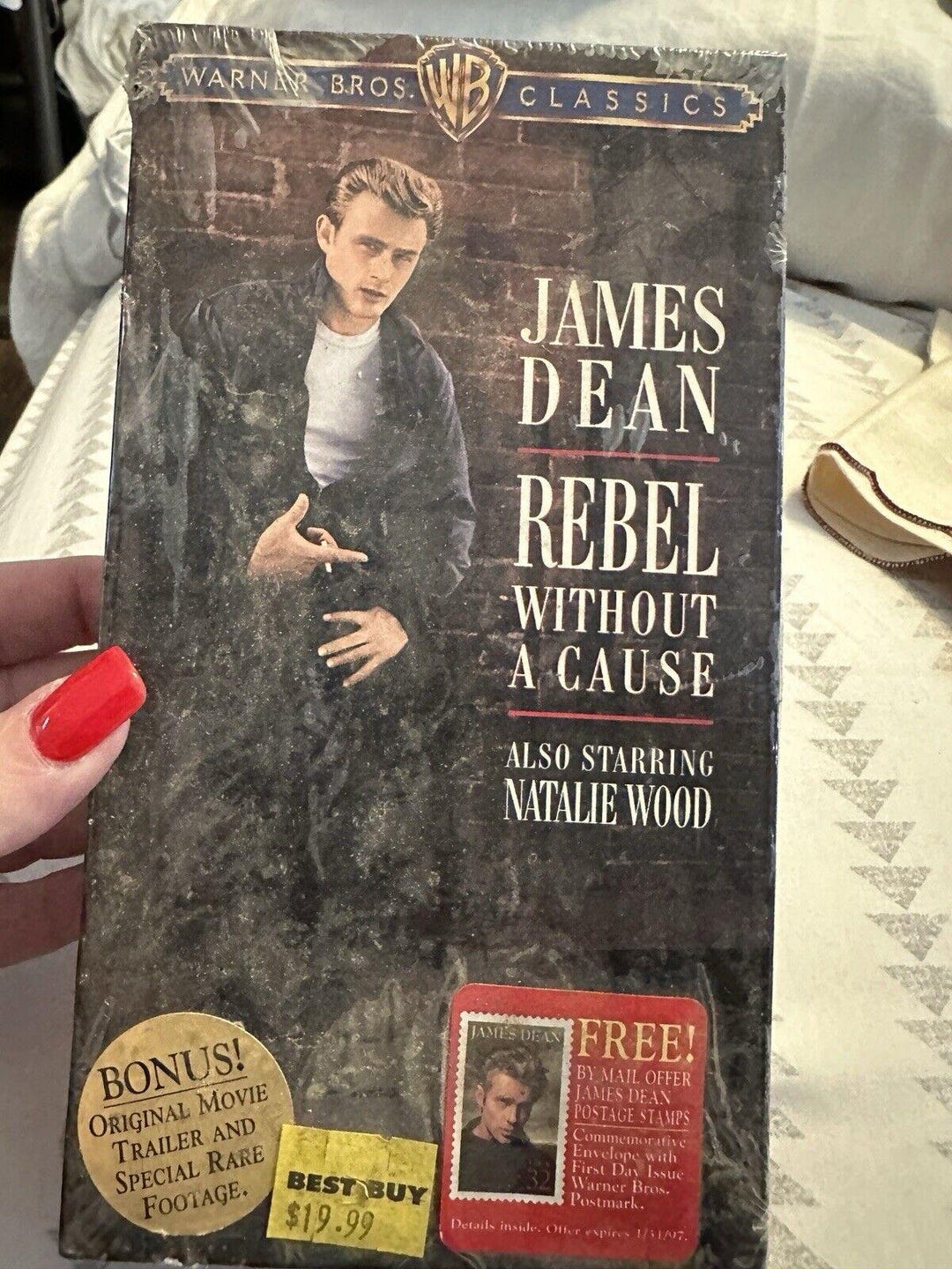 Classic Movie VHS Tape, Rebel Without a Cause, James Dean (1955