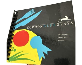Ricette del Kentucky di Cordon Blue Grass, prima edizione, 1988, ricette del sud d'epoca