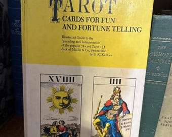 1970 Tarotkarten Wahrsagerei Hardcover-Anleitung, illustriertes Weissagungsbuch