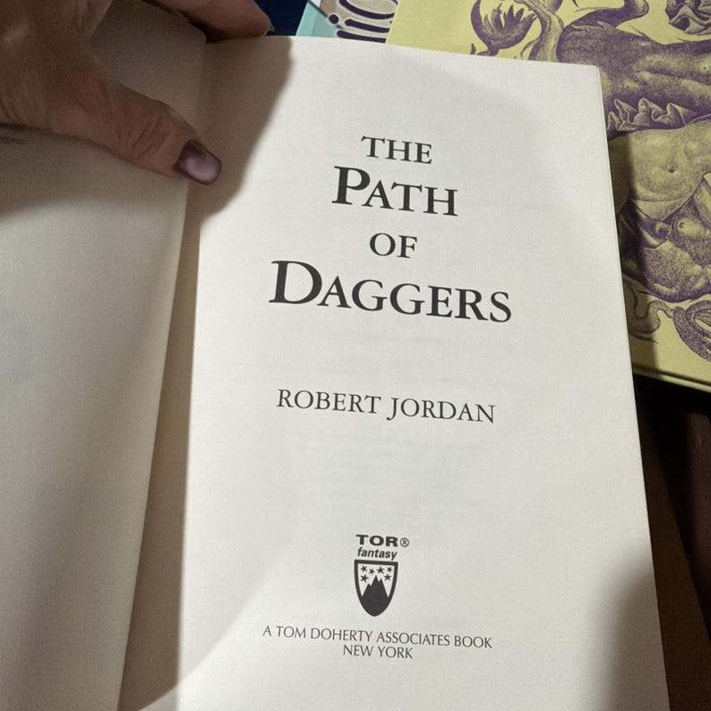 Wheel Of Time Novel Robert Jordan Path Of Daggers First Edition Hardcover image 3