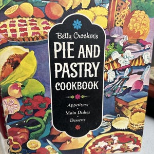 Livro de receitas de tortas e doces da Betty Crocker de 1968 - Perfeito para entretenimento retrô