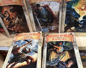 Thieves' World Fantasy Paperbacks (Lot of 5, Volumes 2-9)
