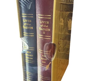 Lives of the Saints Illustrated 2 Volumes Set Hardcover Reverend Thomas ...