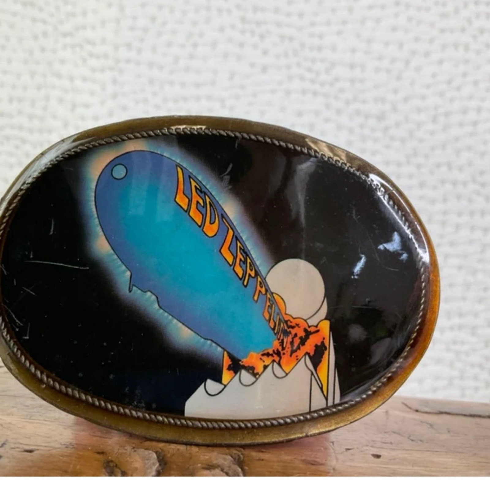 Vintage 1977 Led Zeppelin Belt Buckle - Etsy display picture 3