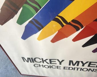 MICKEY MYERS Crayolas Posters クレヨン ポスター Mickey Myers Crayola Crayons Pop Art Poster, Signed Choice
